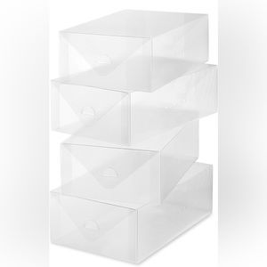 Pack of 4 - Clear Vue Women’s Shoe Boxes